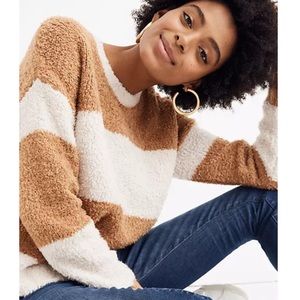 Madewell Striped Teddy Bear Sweater